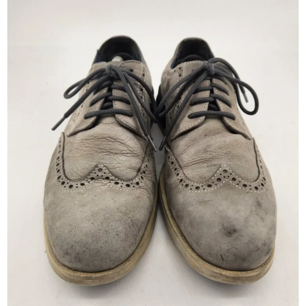 Johnston & Murphy XC4 Elkins Men’s Size 8.5‎ M Wingtip Gray Leather Waterproof